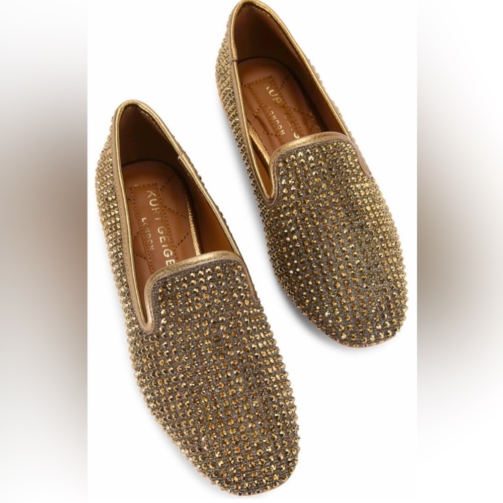 Kurt Geiger London Kensington Gold Loafer